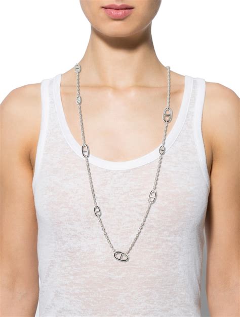 hermes ancre necklace|chain d'ancre necklace Hermes.